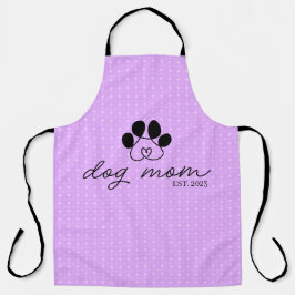 Delantal dog mom customizable