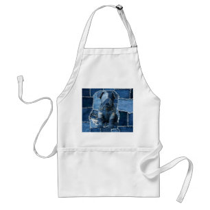 Delantal Dog Patchwork Art Denim