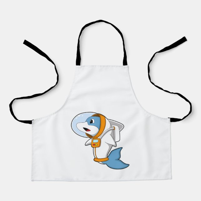 Delantal Dolphin as Astronaut with Costume (Anverso)