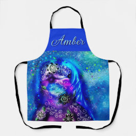 Delantal Dolphin azul azul azul Verde azulado costero Nauti