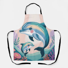 Delantal Dolphin Mom and Baby