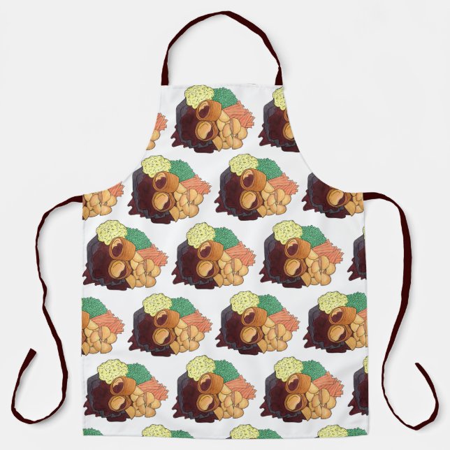 Delantal Domingo Cena asada Gran Bretaña Comida Patatas de  (Anverso)