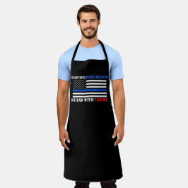 Delantal Donald Trump 2024 se enfrenta a oficiales de polic