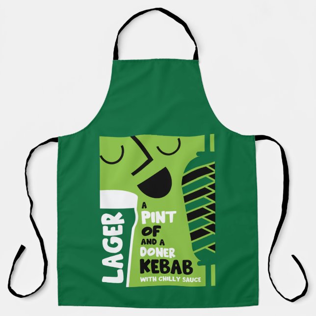 Delantal Donante inglés Kebab (Anverso)