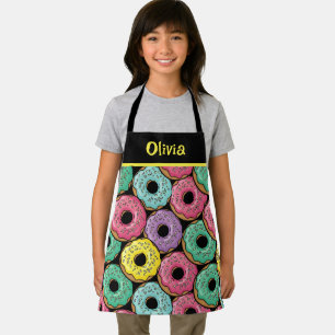 Delantal Donas Glaseadas Divertidas y Vibrantes