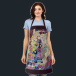 Delantal Doncella (Virgen), Gustav Klimt, Arte Nouveau Anti<br><div class="desc">La Doncella (también conocida como La Virgen) (1913) de Gustav Klimt es una pintura de retrato simbolista del Arte Nouveau de la era victoriana antigua. Varias mujeres bostezando, estirándose y durmiendo en una cama cubierta con mantas de mosaico colorido. Sobre el artista: Gustav Klimt (1862-1918) fue un pintor simbolista austriaco...</div>