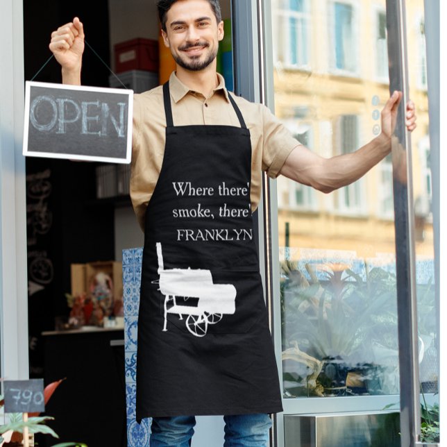 Delantal ¿Dónde está el fumador del nombre del humo? (Subido por el creador)