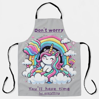 Delantal Don't Worry, You'll Have Time for Everything"
