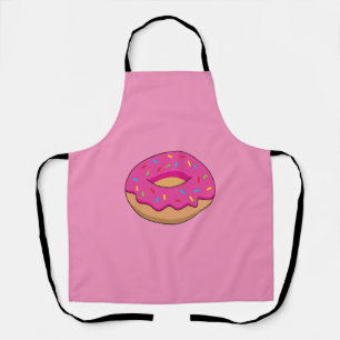 Delantal Donut de fresa con Personalizado Sprinkles