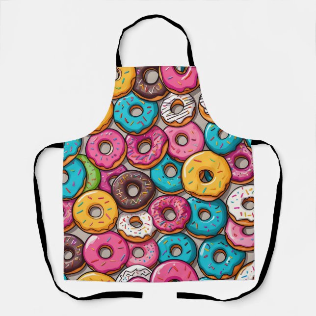 Delantal Donuts coloridos (Anverso)