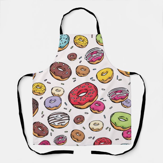 Delantal Donuts seamless pattern (Anverso)