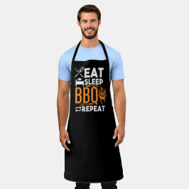 Delantal Dormir BBQ Gran Apron Negro