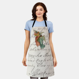 Delantal Dos ángeles Navidades - Victorianos desechan a la