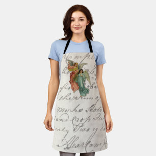 Delantal Dos ángeles Navidades - Victorianos desechan a la