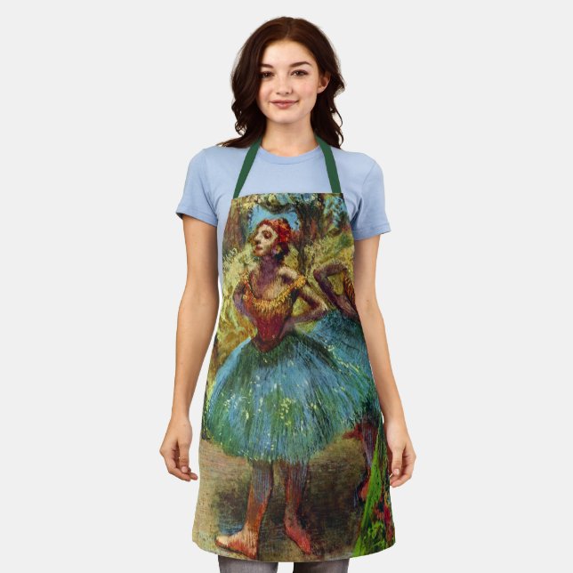 Delantal Dos bailarines de Edgar Degas, Arte de ballet vint (Gastado)