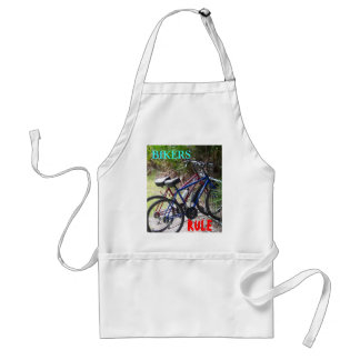 Delantal Dos bicicletas en un Apron adulto en rack