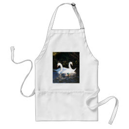 Delantal Dos cisnes y un pato