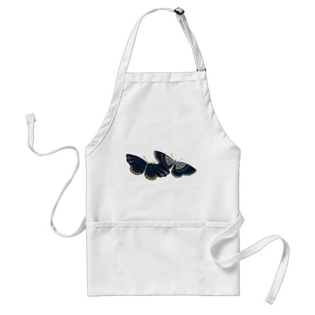 Delantal Dos mariposas vintage (Frente)
