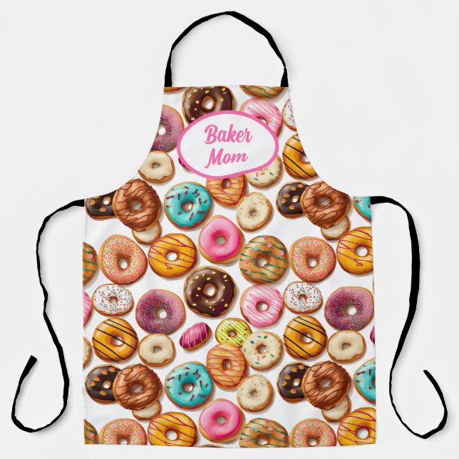 Delantal Doughnut Baker Mom (Anverso)