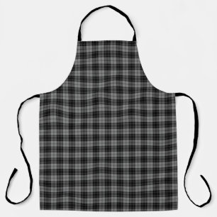 Delantal Douglas tartan negro