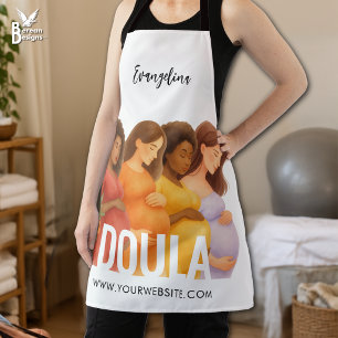 Delantal DOULA Protectora de Acuarela Personalizada