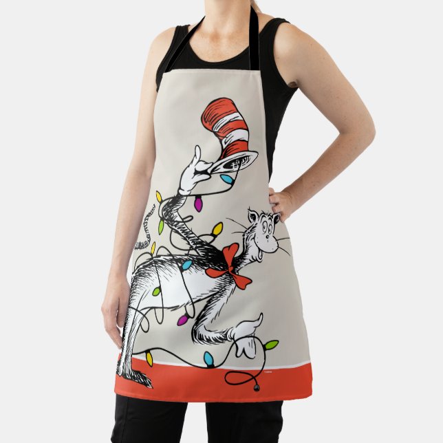 Delantal Dr. Seuss | El Grinch | Gato malicioso en Ha (in situ)