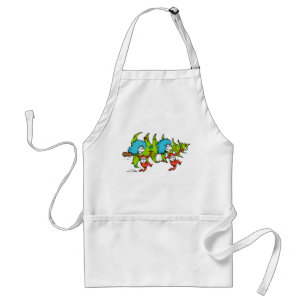 Delantal Dr. Seuss El Grinch Thing 1 Thing 2 Navidades