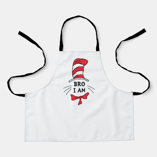 Delantal Dr. Seuss | Gato en el Gorra - Hermano (Anverso)