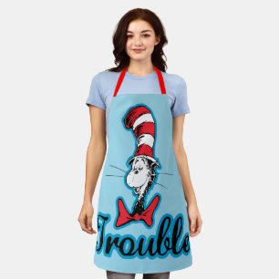 Delantal Dr. Seuss   Gato en el problema del Gorra