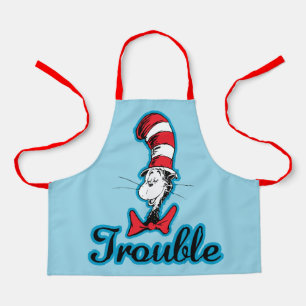 Delantal Dr. Seuss   Gato en el problema del Gorra