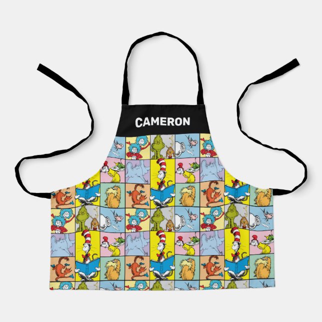 Delantal Dr. Seuss | Gráfico de historias (Anverso)