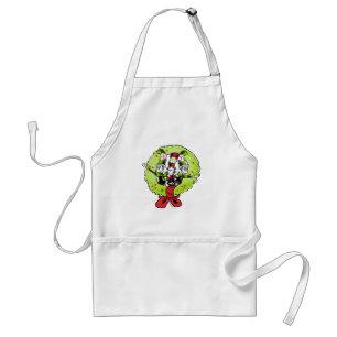 Delantal Dr Seuss   Grinch   Alegría de Navidad en Who-vill
