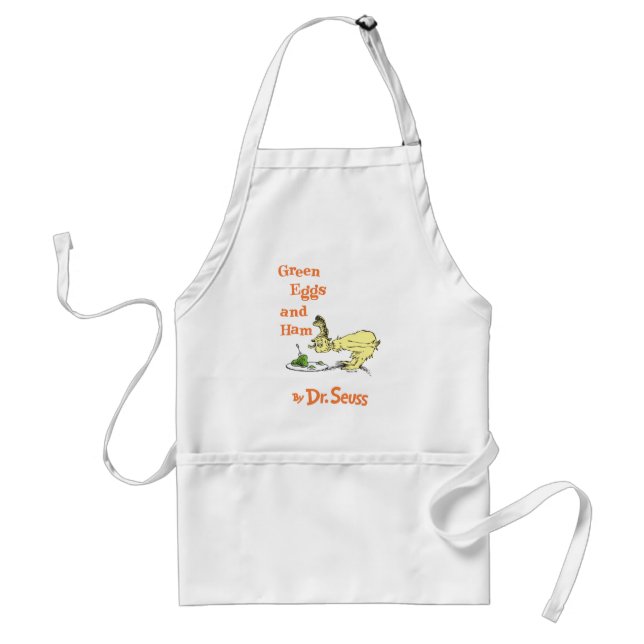 Delantal Dr. Seuss | Huevos verdes con jamón (Frente)