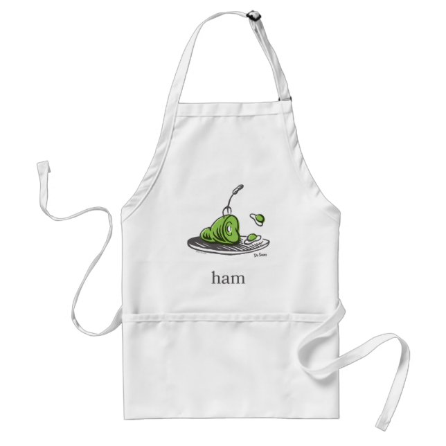 Delantal Dr. Seuss | Huevos verdes con jamón (Frente)