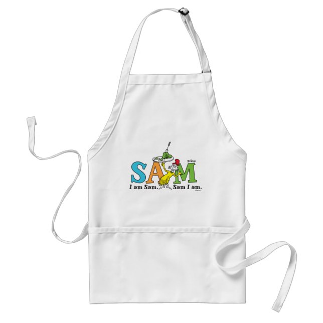 Delantal Dr. Seuss | Soy Sam. Sam soy yo. (Frente)