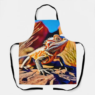 Delantal Dragón con barba del desierto