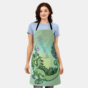 Delantal dragón revoloteo de romero 