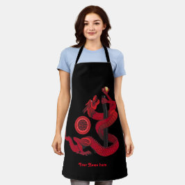 Delantal Dragón Rojo