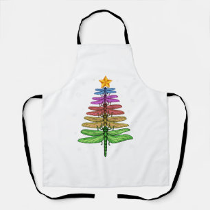 Delantal Dragonfly Christmas Tree Shirt Inspire Lover Xmas 
