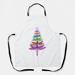 Delantal Dragonfly Christmas Tree Shirt Inspire Lover Xmas