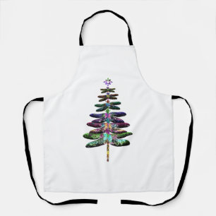 Delantal Dragonfly Christmas Tree Shirt Inspire Lover Xmas