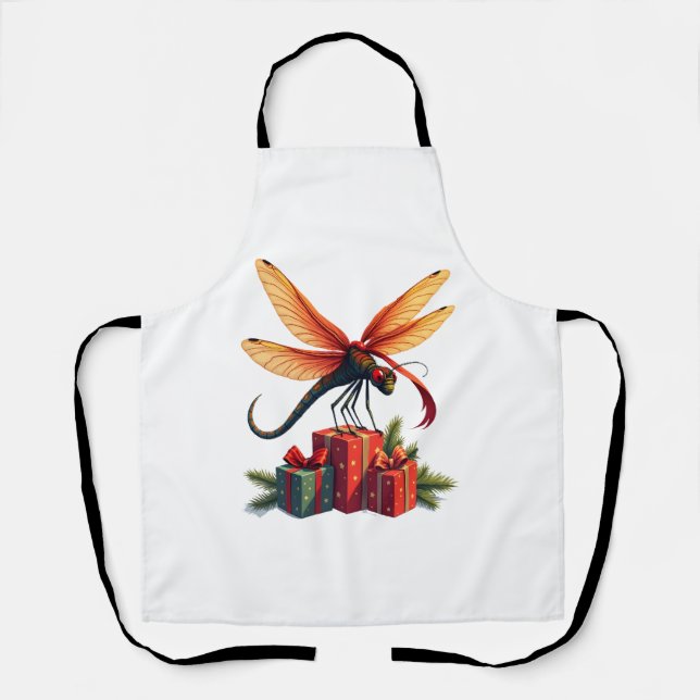 Delantal Dragonfly envuelto en regalo (Anverso)