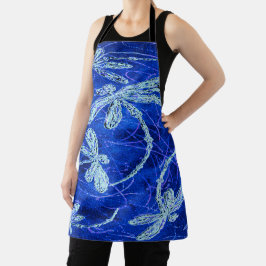 Delantal Dragonfly Indigo Dance