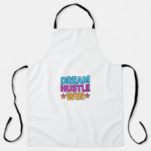 Dream Hustle Win - Apron Motivacional