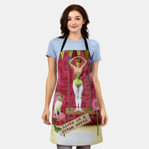 Delantal Dream World Vintage Funky Ballerina Alteración del