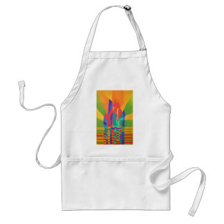 Delantal Dreamboat Una Basura Cubista En Los Colores Primar