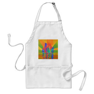 Delantal Dreamboat Una Basura Cubista En Los Colores Primar