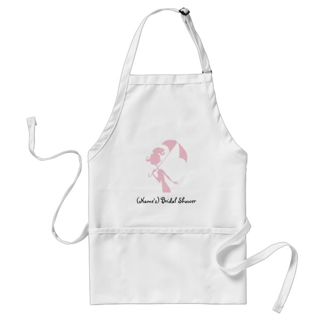 Delantal Ducha Bridal Personalizada Apron-Autografiable! (Frente)