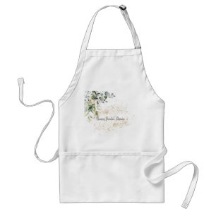 Delantal Ducha Bridal Personalizada Apron-Autografiable!  E