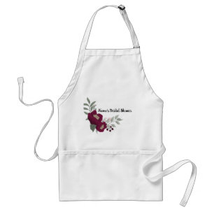 Delantal Ducha Bridal Personalizada Apron-Autografiable! El